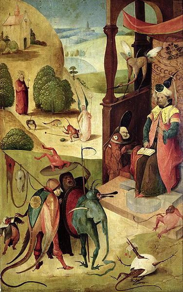 Heronymus Bosch Saint James and the magician Hermogenes Germany oil painting art
